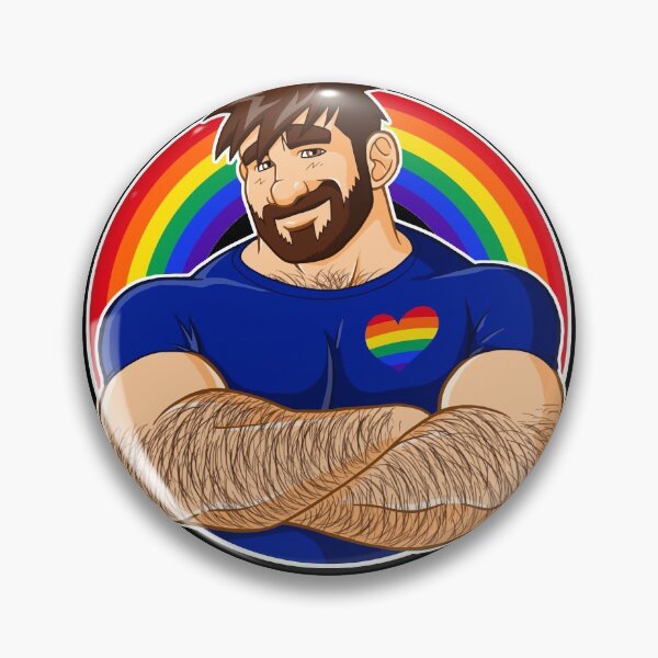ADAM LIKES CROSSING ARMS - GAY PRIDE Pin