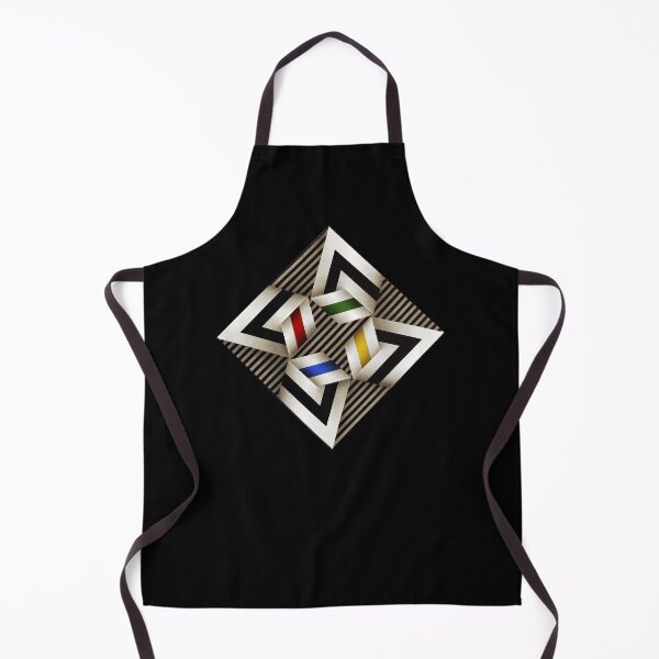 Item preview, folded colorful shapes geometric painting Omar rayo op art designed and sold by mariaa999.