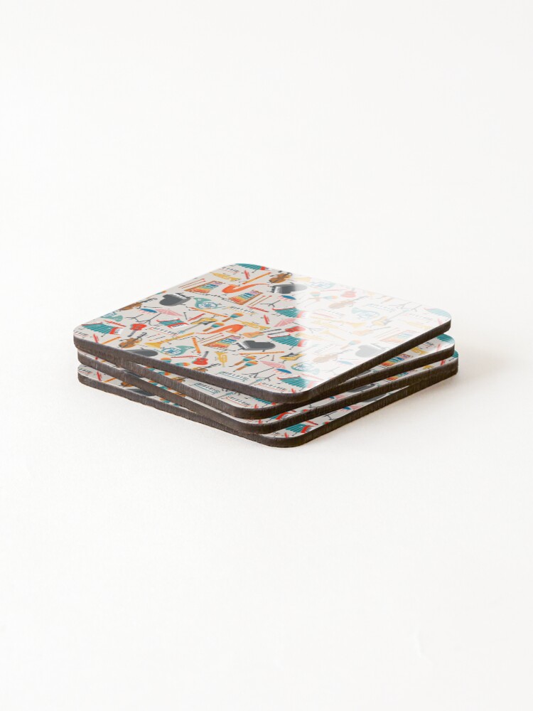 Thumbnail 4 of 5, Coasters (Set of 4), Retro Instrument designed and sold by 3Tree.