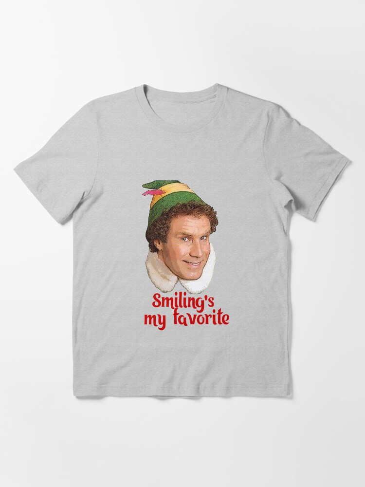 "Smiling's my favorite Buddy the Elf Will Ferrell Movie Christmas" Tshirt for Sale by starkle