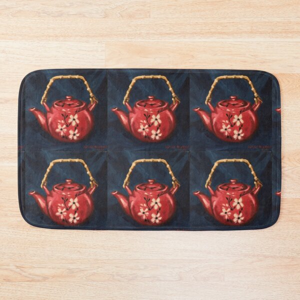 Item preview, The Red Teapot. Oil on linen. designed and sold by Elizabeth Moore Golding.