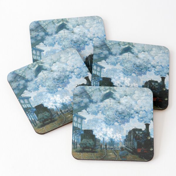 Item preview, Claude Monet, arrival of trains, Gare Saint Lazare, Paris 1877 designed and sold by arthistory.