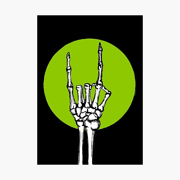 Item preview, Rocker skeleton hand designed and sold by Sarah-Wilde.