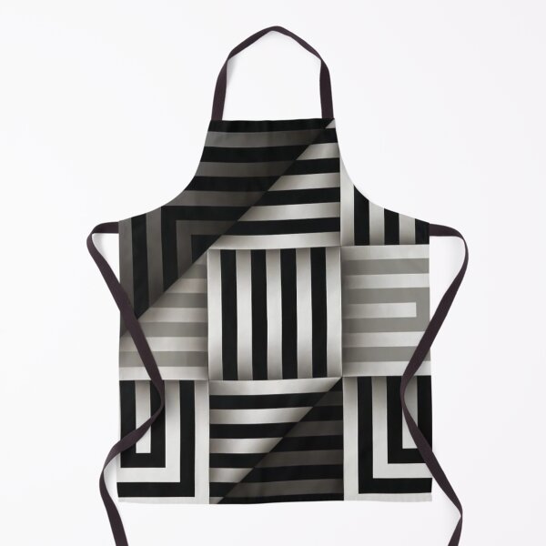 Item preview, folded black and white shapes geometric painting Omar rayo op art lines stripes designed and sold by mariaa999.