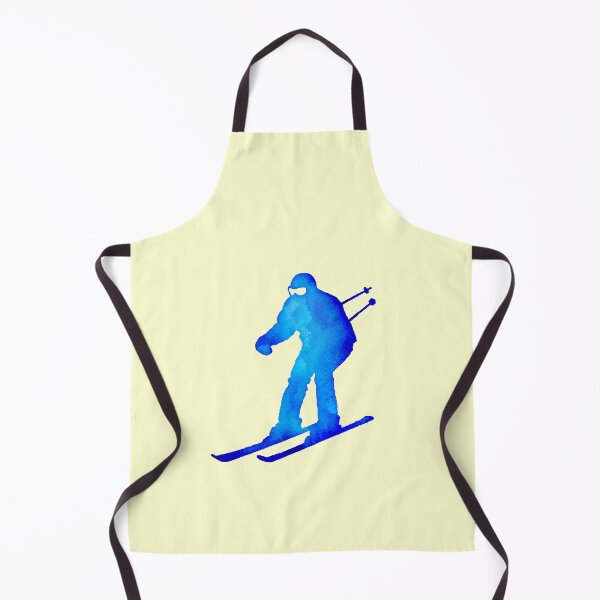 Item preview, Skier Skii Sports Snow Watercolor Blue Travel designed and sold by thefrshmachine.