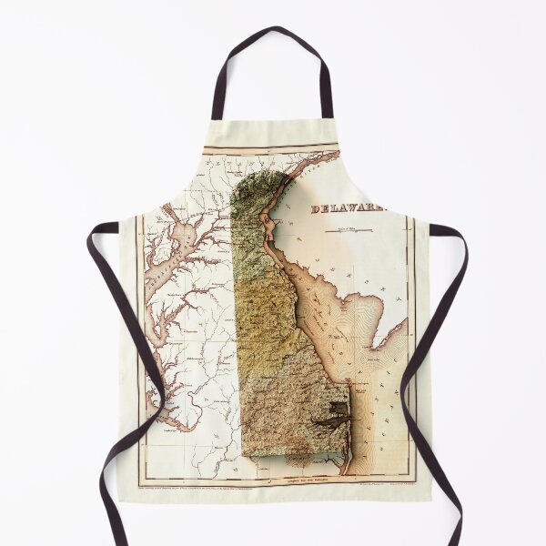 Item preview, 1838 Relief Map of Delaware 3D digitally-rendered designed and sold by ThinkAboutMaps.