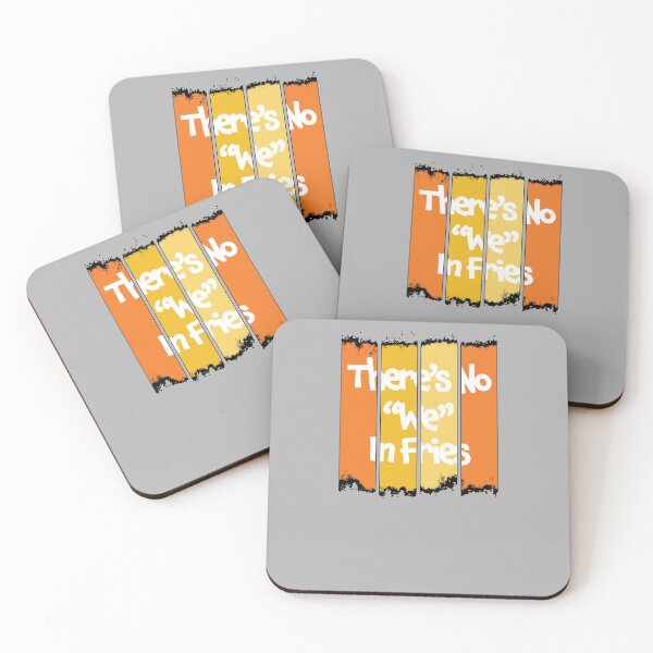 Item preview, There's No We In Fries - Funny Quote Gift For The Frie Lover - Retro Color Design & Segmented White Lettering designed and sold by Richard529.