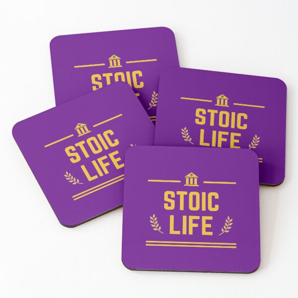 Item preview, STOIC LIFE (gold on purple) designed and sold by StoicStyle.