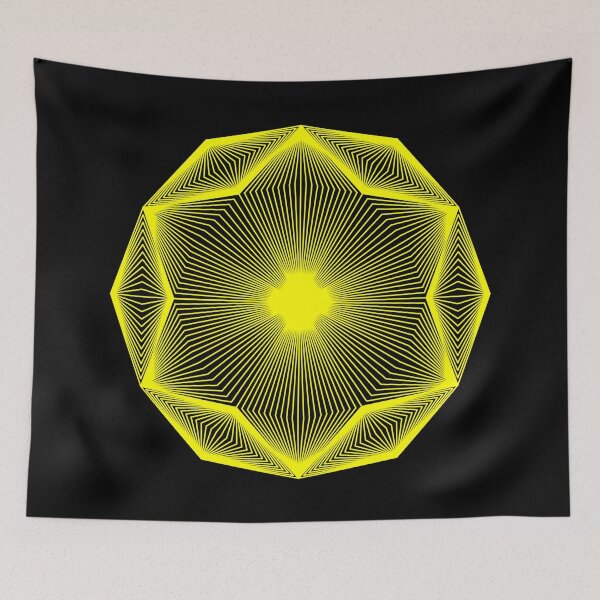 Item preview, Geometry flower | Power star Illustration Line Art  designed and sold by line212line.