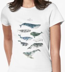 Whales Women's Fitted T-Shirt