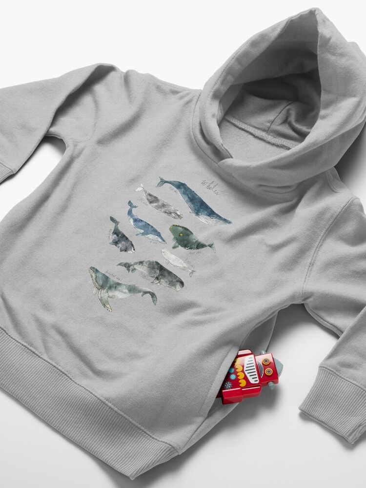 Alternate view of Whales Toddler Pullover Hoodie