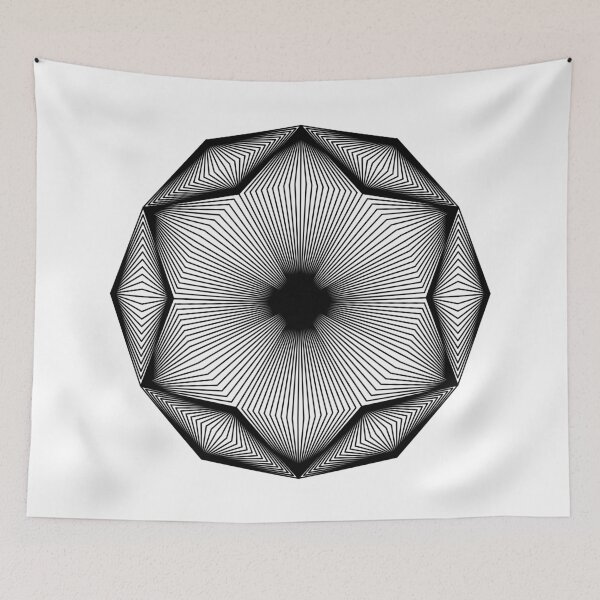 Item preview, Geometry flower | Power star Illustration Line Art  designed and sold by line212line.