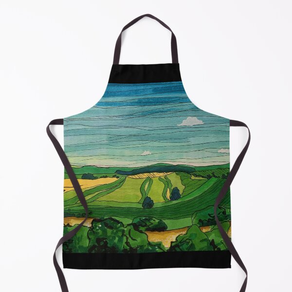Item preview, Eagle's Bluff Farm Life Art Textile Print designed and sold by Amelia Dean.