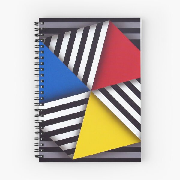 Item preview, folded colorful shapes geometric painting Omar rayo op art designed and sold by mariaa999.