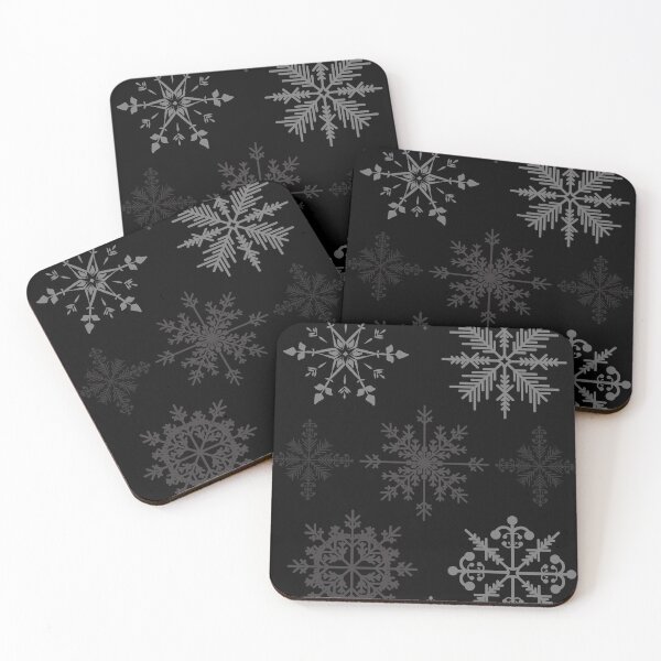 Item preview, Black & Gray Snowflake Design designed and sold by EarthArtDesigns.
