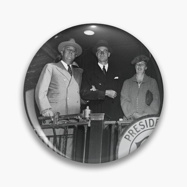 Item preview, Franklin and Eleanor Roosevelt on Train with Staff - 1935 designed and sold by warishellstore.