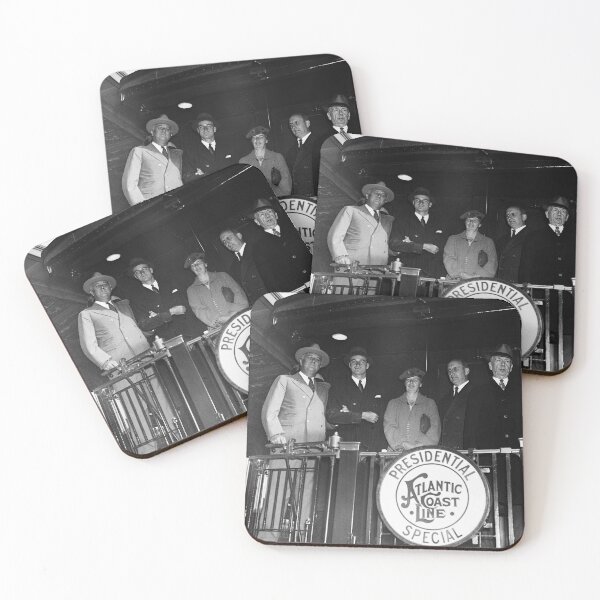 Item preview, Franklin and Eleanor Roosevelt on Train with Staff - 1935 designed and sold by warishellstore.