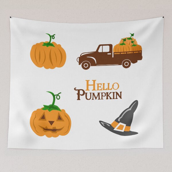 Item preview, Halloween Pumpkins Orange designed and sold by YAnna9.