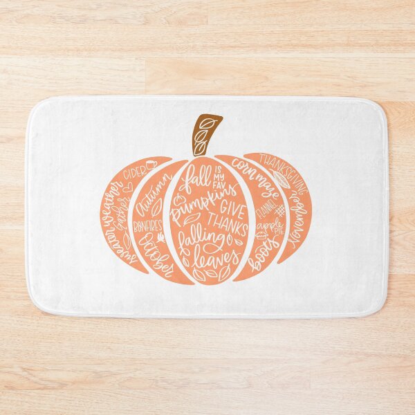 Item preview, Halloween Thanksgiving fall Typography Pumpkin designed and sold by FazCreations.