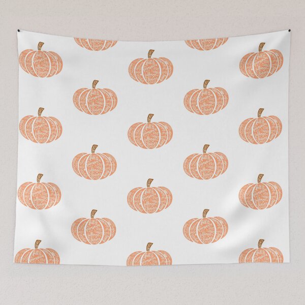 Item preview, Halloween Thanksgiving fall Typography Pumpkin designed and sold by FazCreations.