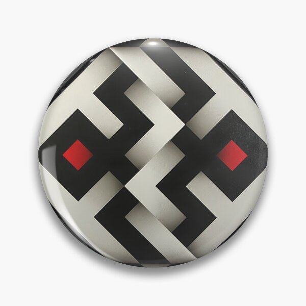 Item preview, folded black and white red shapes geometric painting Omar rayo op art lines stripes diamond square designed and sold by mariaa999.
