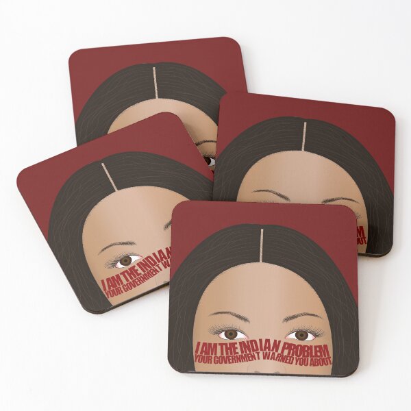 Item preview, "Indian Problem" Indigenous Protest Art designed and sold by YouAreHereArt.