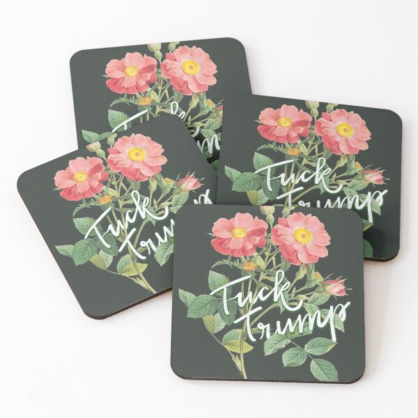 Artikelvorschau, Fuck Trump, Blumen Blumen Phantasie | Obszönität unhöflich cool Vintage realistische Blumen einige auf der Brust, böse Frau entworfen und verkauft von ibeargifts.