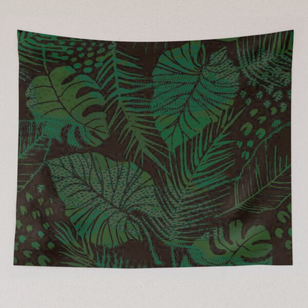Item preview, Green Tropical Forest - Leafy Jungle Pattern designed and sold by storeIndus.