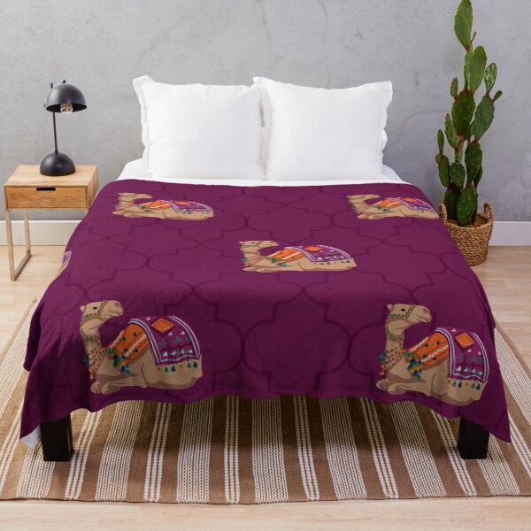 Item preview, Camel Ride - Magenta and Colorful Camel Pattern designed and sold by storeIndus.