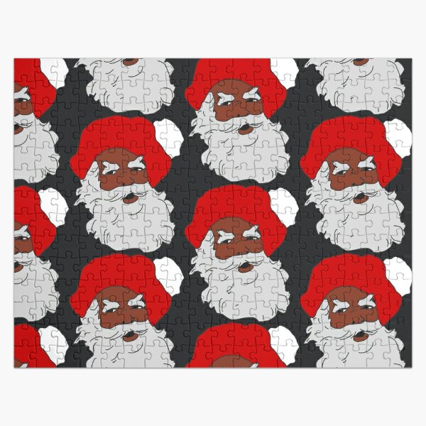 African American Santa Christmas Hanukkah Kwanzaa Wrapping Paper