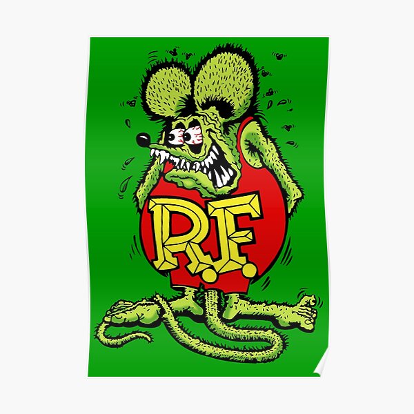 Rat Fink Sticker Poster