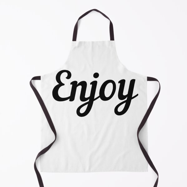 Item preview, Enjoy. Retro script. Black. designed and sold by JellyBeenzz.
