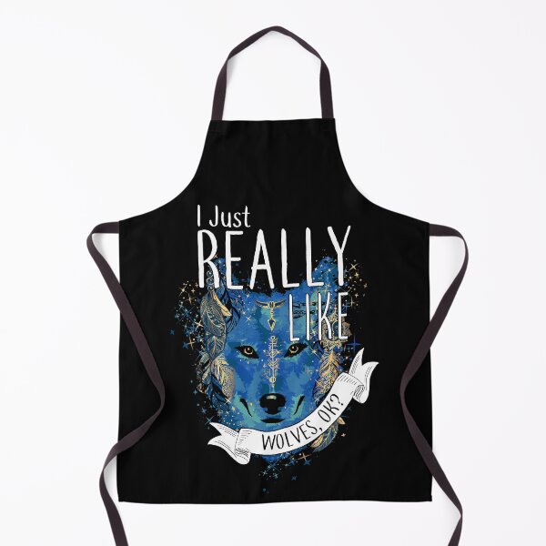 Item preview, I Just Really Like Wolves, OK? designed and sold by Clara Hollins.