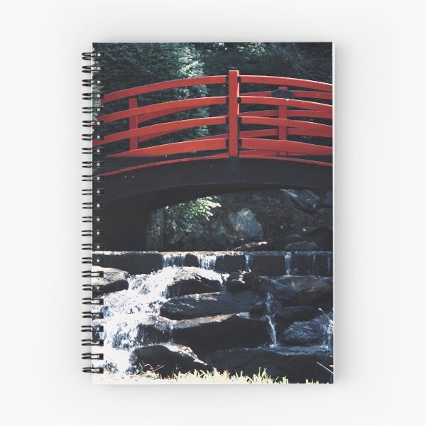 Item preview, Puente rojo con agua corriente debajo. designed and sold by Shockzedits.
