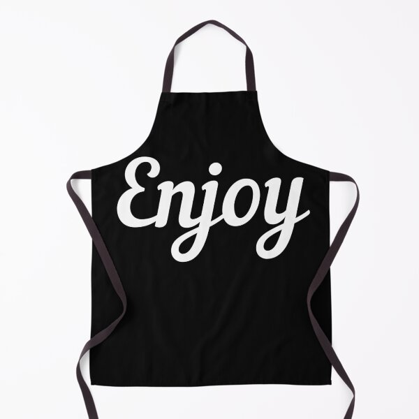 Item preview, Enjoy. Retro script. White. designed and sold by JellyBeenzz.