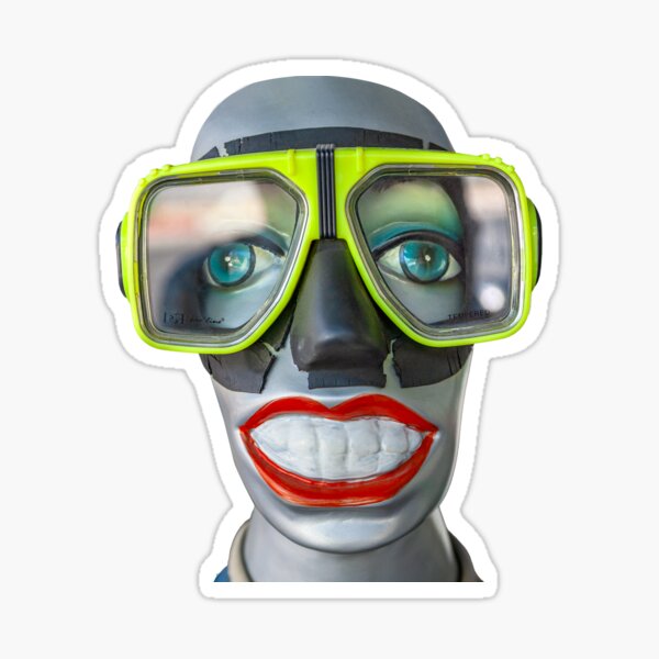 Plongeur souriant Sticker