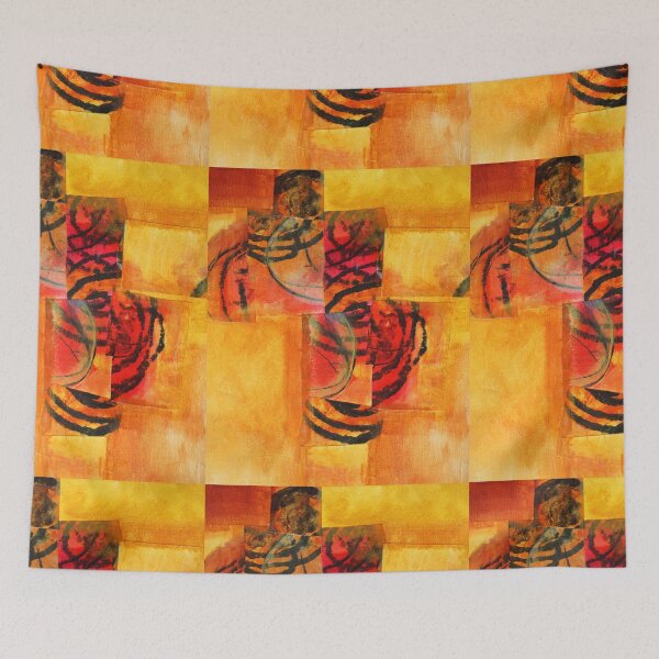 Item preview, Modern Abstract Hand Painted Collage Design designed and sold by NancyMerkle.