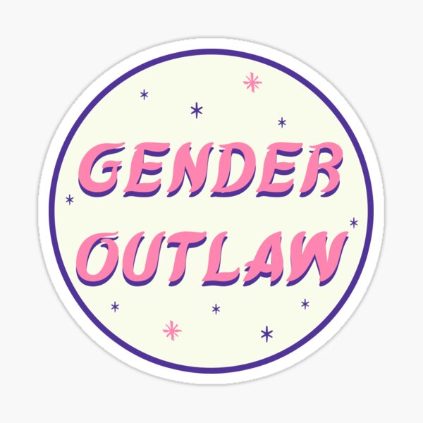 Item preview, gender outlaw designed and sold by craftordiy.art.