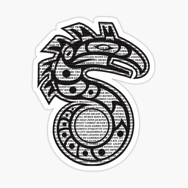 Shadowrun Text Sticker