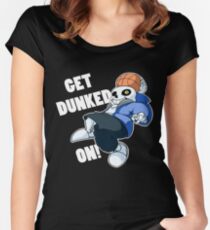 Sans - Undertale - GET DUNKED ON! Women's Fitted Scoop T-Shirt