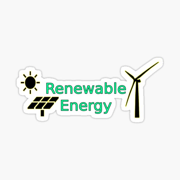 Item preview, Renewable Energy Logo Solar Panels Wind Turbine designed and sold by starcraft542.