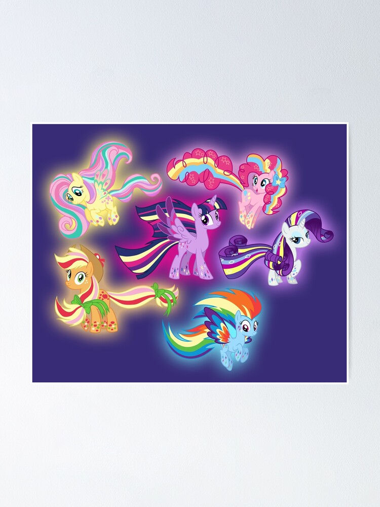 Poster Petit poney noir 