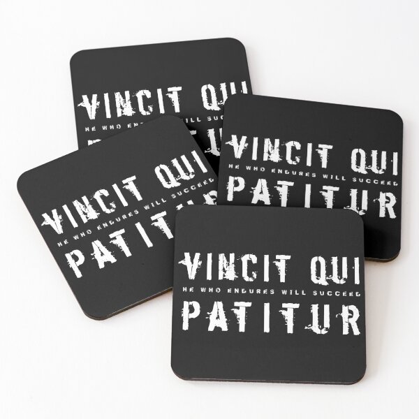 Item preview, Latin Inspirational Quote: Vincit Qui Patitur (He Who Endures Will Succeed) designed and sold by Elvin Dantes.