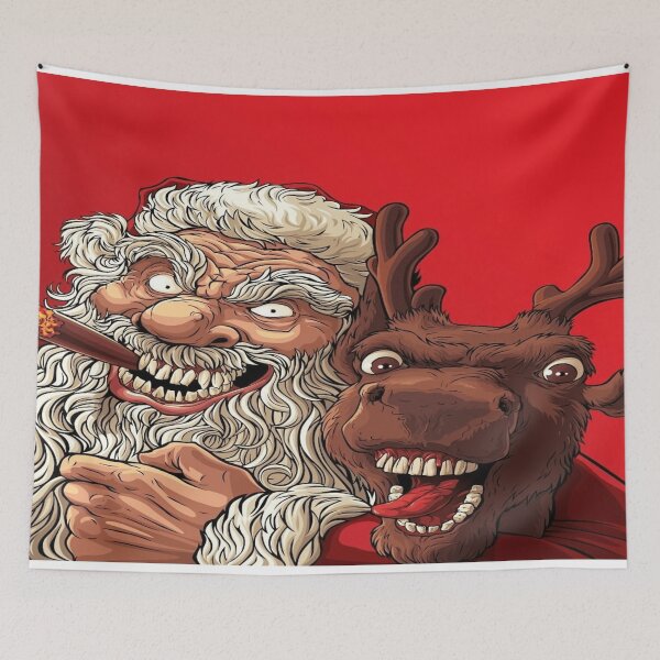 Item preview, Scary Santa and His Reindeer  designed and sold by Deestylistic.