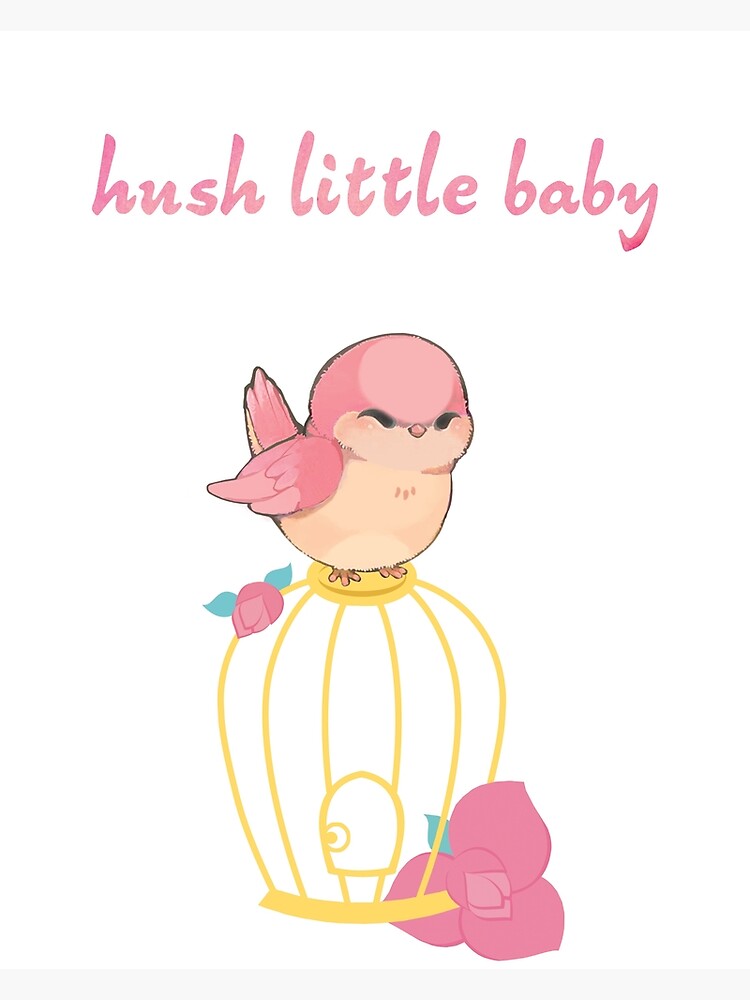 hush-little-baby-set-of-2-prints-print-set-based-on-popular-nursery-rhyme-mockingbird-print