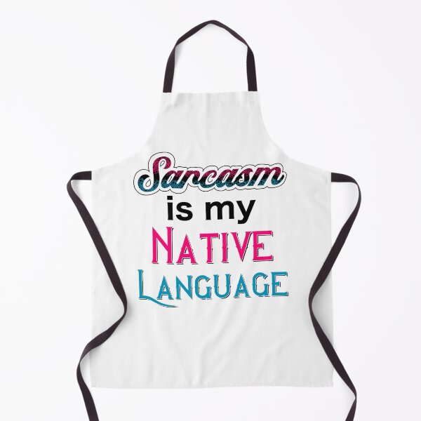 Item preview, Sarcasm is My Native Language in Pink and Blue designed and sold by LovenLaughter.
