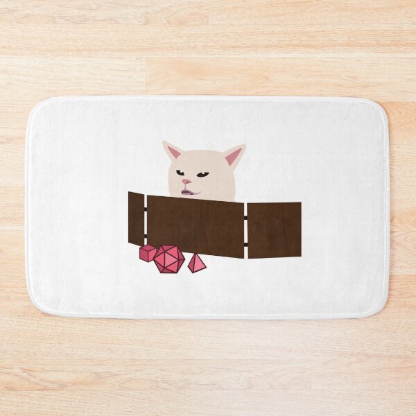 Item preview, Confused Cat at DnD Table designed and sold by Cute N' Nerdy Shop.