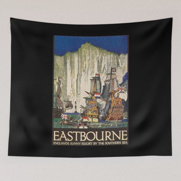 Item preview, Eastbourne retro poster designed and sold by CorasPosters.