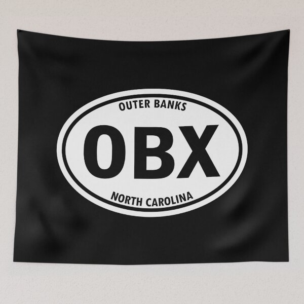 Item preview, Outer Banks, North Carolina OBX Oval Travel Sticker designed and sold by SeaStories88.
