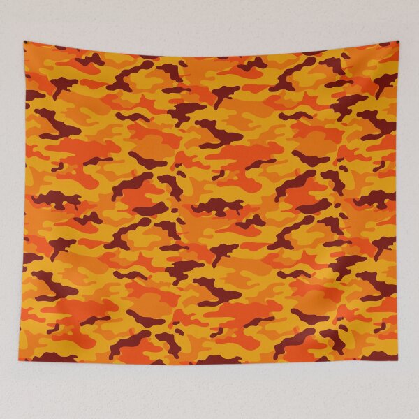 Item preview, Orange Camouflage Pattern designed and sold by Livity.